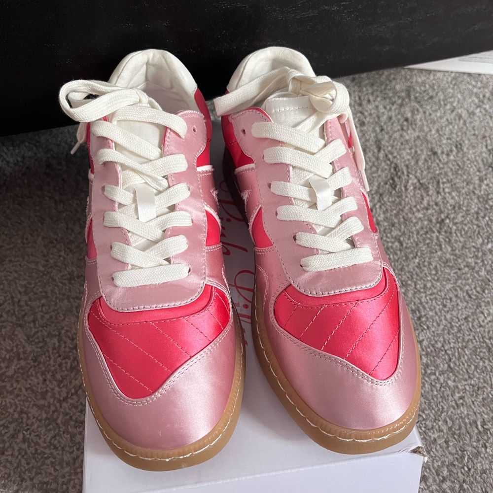 Pink and White Women's Pink Lily Sneakers-Brand New 7.5 - Picture 3 of 7